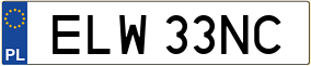 Truck License Plate
